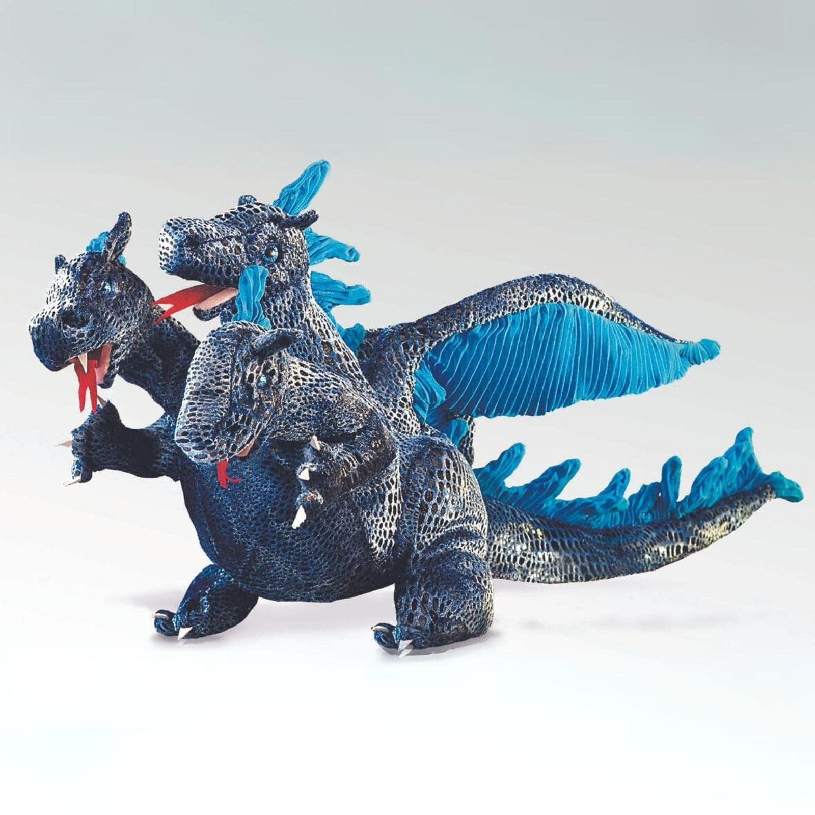 Blue Three-Headed Dragon