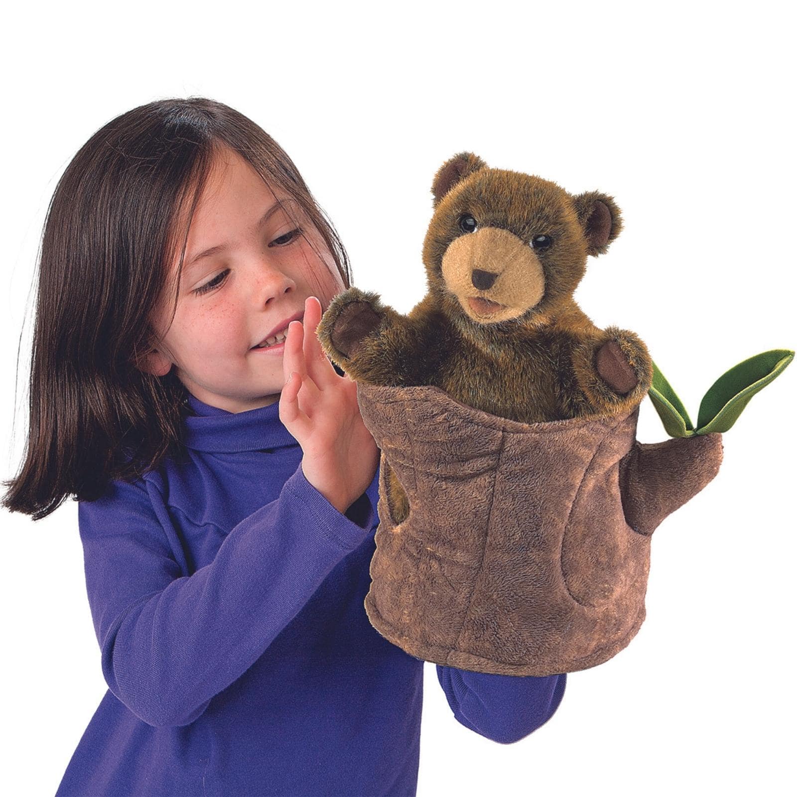 Bear in Tree Stump