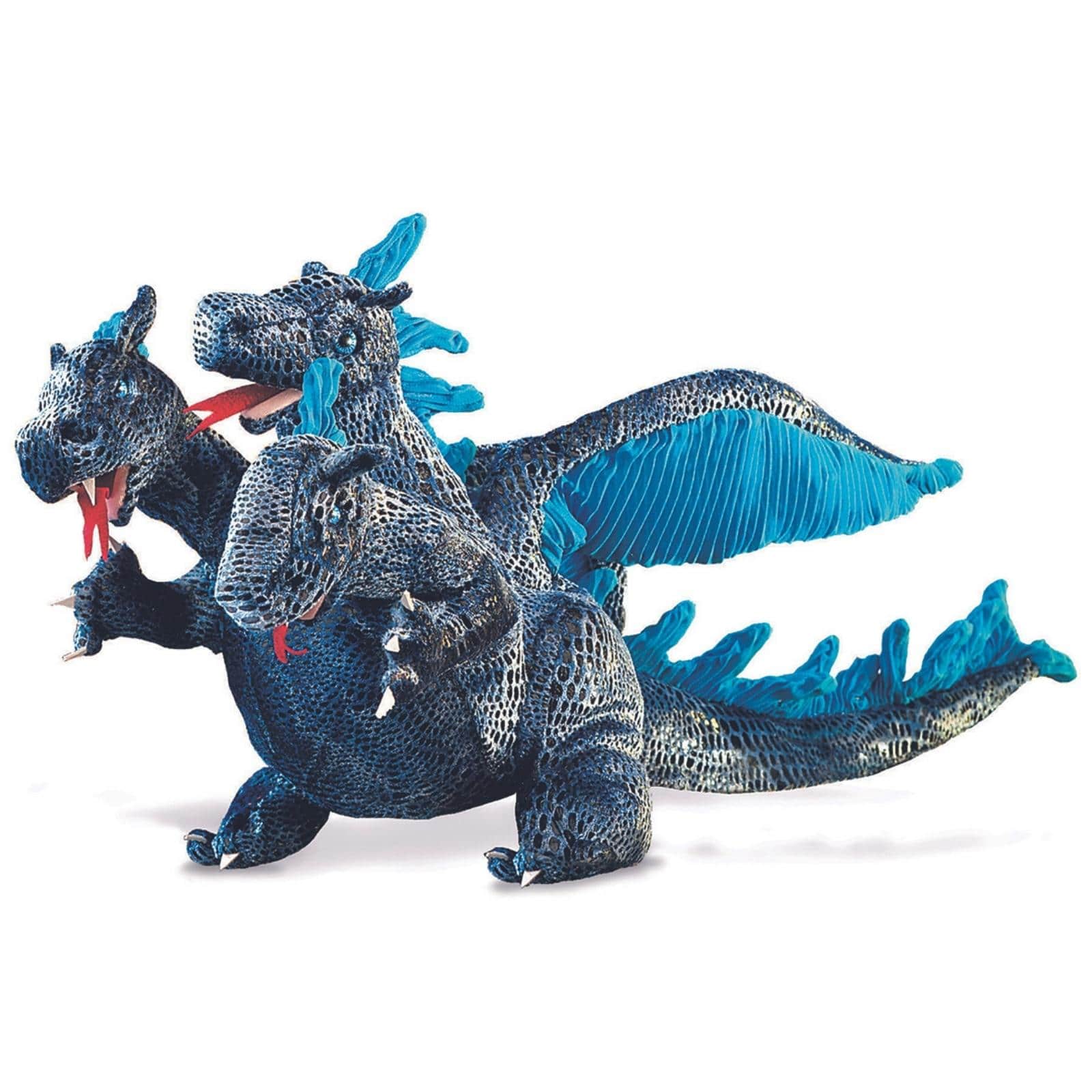 Blue Three-Headed Dragon